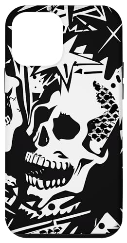 Hülle für iPhone 12 mini Monochromes Punk Rock Grunge Shirt Hülle für iPhone 12 mini Monochromes Punk Rock Grunge Shirt von Modern Aesthetic Design Studio