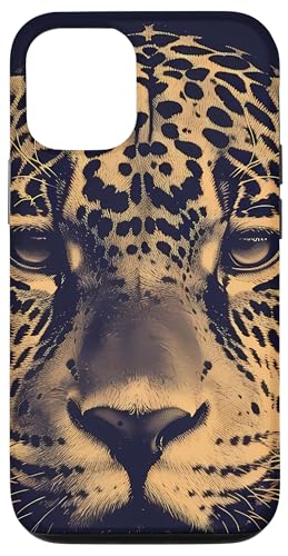 Hülle für iPhone 13 Pro Jaguar Print Duotone – exotisches Tier-Wildtier-Muster von Modern Aesthetic Design Studio