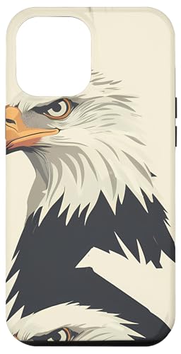 Hülle für iPhone 13 Pro Max Adler Minimalistisches Tiermuster von Modern Aesthetic Design Studio