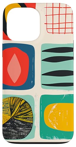 Hülle für iPhone 13 Pro Max Mid Century Modern Abstrakt Bunte Formen Funky Cool Hülle für iPhone 13 Pro Max Mid Century Modern Abstrakt Bunte Formen Funky Cool von Modern Aesthetic Design Studio