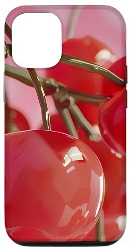 Hülle für iPhone 14 Lebendiges 2D-Design mit Kirsche – modernes Obst-Dekor Hülle für iPhone 14 Lebendiges 2D-Design mit Kirsche – modernes Obst-Dekor von Modern Aesthetic Design Studio