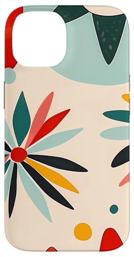 Hülle für iPhone 14 Mid Century Modern Abstrakt Bunte Formen Funky Cool von Modern Aesthetic Design Studio