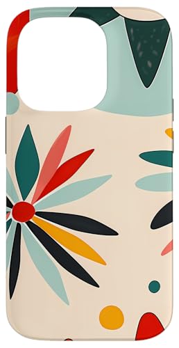 Hülle für iPhone 14 Pro Mid Century Modern Abstrakt Bunte Formen Funky Cool von Modern Aesthetic Design Studio