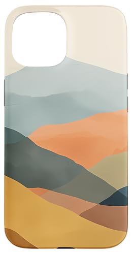 Hülle für iPhone 15 Mountain Color Block Design-Kollektion Hülle für iPhone 15 Mountain Color Block Design-Kollektion von Modern Aesthetic Design Studio