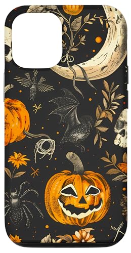 Hülle für iPhone 15 Pro Halloween Vintage Decor Retro Muster von Modern Aesthetic Design Studio