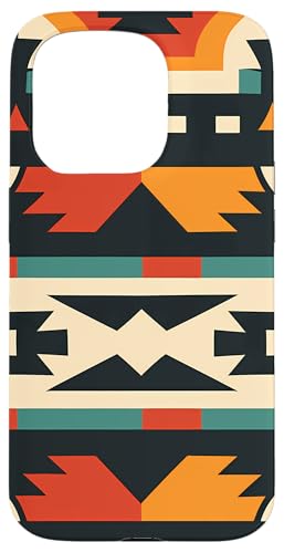 Hülle für iPhone 15 Pro Minimalistisches Aztekenmuster-Design von Modern Aesthetic Design Studio