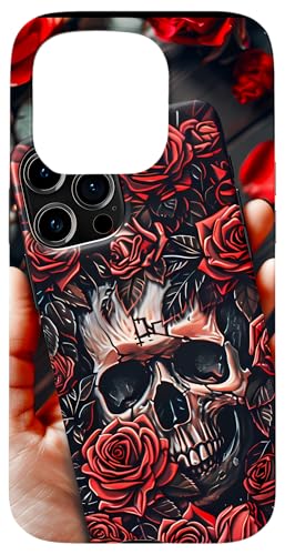 Hülle für iPhone 15 Pro Totenkopf und Rosen Handyhülle | Goth Girl Zubehör Muster Hülle für iPhone 15 Pro Totenkopf und Rosen Handyhülle | Goth Girl Zubehör Muster von Modern Aesthetic Design Studio
