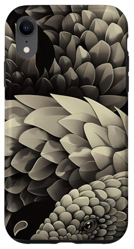 Hülle für iPhone XR Pangolin Duotone Print - Einzigartige Wildtier-inspirierte Dekoration von Modern Aesthetic Design Studio