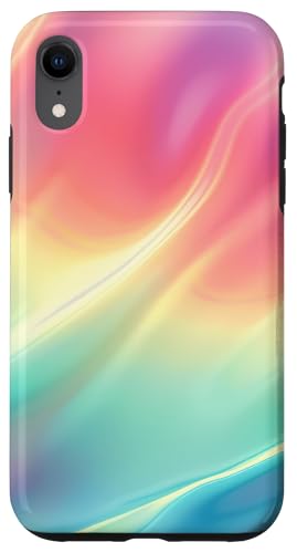 Hülle für iPhone XR Regenbogen-Pastell-Design – lebendig und skurril von Modern Aesthetic Design Studio