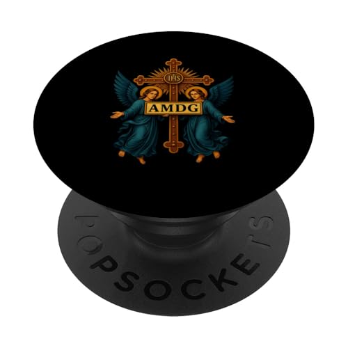 Ad Maiorem Dei Gloriam IHS Katholisches Christogramm Latein PopSockets Klebender PopGrip Ad Maiorem Dei Gloriam IHS Katholisches Christogramm Latein PopSockets Klebender PopGrip von Modern Day Catholic Designs