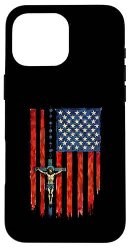 Amerikanische Flagge Rosenkranz katholisch Hülle für iPhone 16 Pro Max Amerikanische Flagge Rosenkranz katholisch Hülle für iPhone 16 Pro Max von Modern Day Catholic Designs