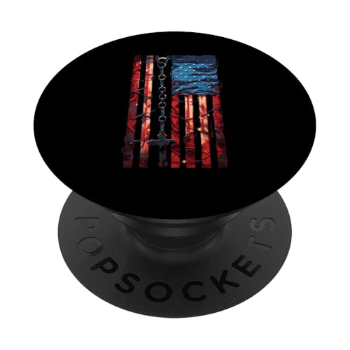 Amerikanische Flagge Rosenkranz katholisch PopSockets Klebender PopGrip Amerikanische Flagge Rosenkranz katholisch PopSockets Klebender PopGrip von Modern Day Catholic Designs