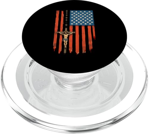 Amerikanische Flagge Rosenkranz katholisch PopSockets PopGrip für MagSafe von Modern Day Catholic Designs