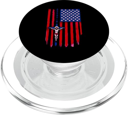 Amerikanische Flagge Rosenkranz katholisch PopSockets PopGrip für MagSafe von Modern Day Catholic Designs