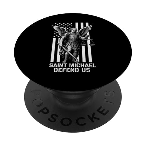 Heiliger Erzengel Michael Katholisch PopSockets Klebender PopGrip Heiliger Erzengel Michael Katholisch PopSockets Klebender PopGrip von Modern Day Catholic Designs
