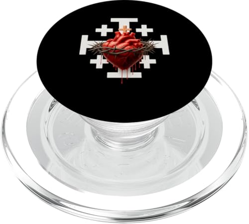 Heiliges Herz Jesu Katholische Tempelritter PopSockets PopGrip für MagSafe Heiliges Herz Jesu Katholische Tempelritter PopSockets PopGrip für MagSafe von Modern Day Catholic Designs