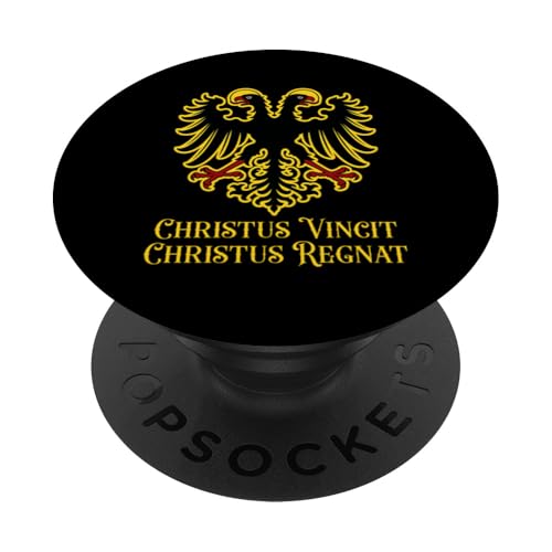 Heiliges römisch-katholisches Reich Doppelköpfiges Adlerwappen PopSockets Klebender PopGrip Heiliges römisch-katholisches Reich Doppelköpfiges Adlerwappen PopSockets Klebender PopGrip von Modern Day Catholic Designs