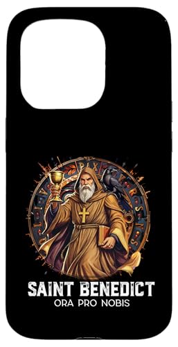 Katholische Heilige Benedikt-Medaille Hülle für iPhone 15 Pro Katholische Heilige Benedikt-Medaille Hülle für iPhone 15 Pro von Modern Day Catholic Designs