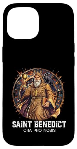 Katholische Heilige Benedikt-Medaille Hülle für iPhone 15 Katholische Heilige Benedikt-Medaille Hülle für iPhone 15 von Modern Day Catholic Designs