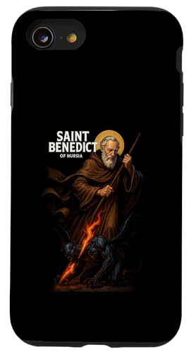 Katholische Heilige Benedikt-Medaille Hülle für iPhone SE (2020) / 7 / 8 von Modern Day Catholic Designs