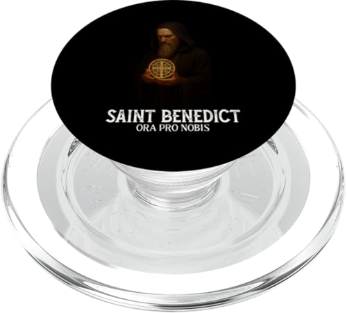 Katholische Heilige Benedikt-Medaille PopSockets PopGrip für MagSafe von Modern Day Catholic Designs
