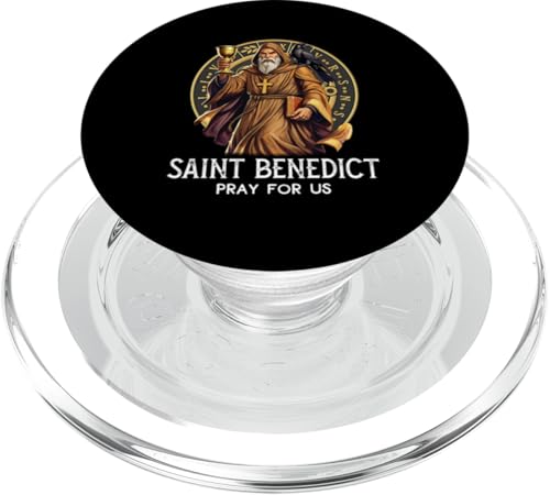 Katholische Heilige Benedikt-Medaille PopSockets PopGrip für MagSafe von Modern Day Catholic Designs