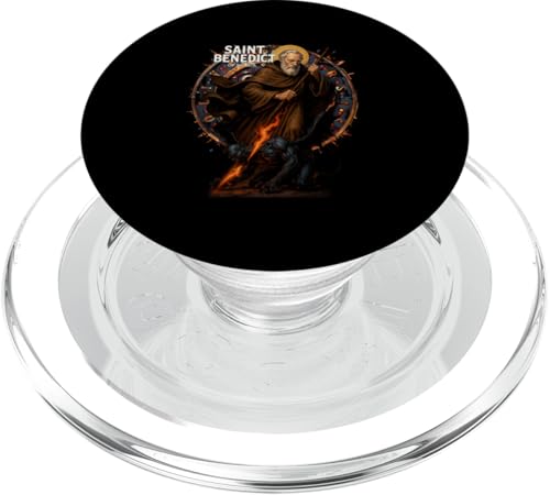 Katholische Heilige Benedikt-Medaille PopSockets PopGrip für MagSafe von Modern Day Catholic Designs