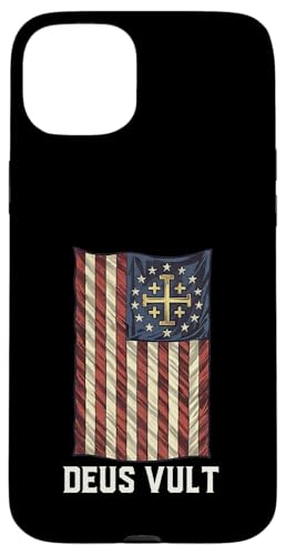 Katholischer Tempelritter Kreuzritter Cross American Hülle für iPhone 15 Plus Katholischer Tempelritter Kreuzritter Cross American Hülle für iPhone 15 Plus von Modern Day Catholic Designs
