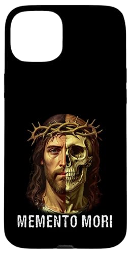Memento Mori Katholisches Kruzifix, traditioneller lateinischer Massenschädel Hülle für iPhone 15 Plus Memento Mori Katholisches Kruzifix, traditioneller lateinischer Massenschädel Hülle für iPhone 15 Plus von Modern Day Catholic Designs