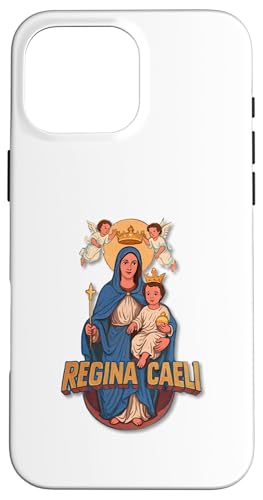 Regina Caeli Gesegnete Jungfrau Maria und Jesuskind Hülle für iPhone 16 Pro Max Regina Caeli Gesegnete Jungfrau Maria und Jesuskind Hülle für iPhone 16 Pro Max von Modern Day Catholic Designs