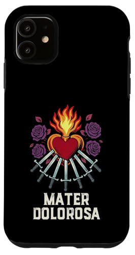 Unserer Lieben Frau von Seven Sorrows, Unbeflecktes Herz, lateinisches Design Hülle für iPhone 11 Unserer Lieben Frau von Seven Sorrows, Unbeflecktes Herz, lateinisches Design Hülle für iPhone 11 von Modern Day Catholic Designs