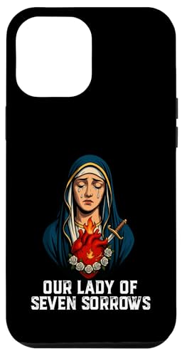 Unserer Lieben Frau von Seven Sorrows, Unbeflecktes Herz, lateinisches Design Hülle für iPhone 12 Pro Max Unserer Lieben Frau von Seven Sorrows, Unbeflecktes Herz, lateinisches Design Hülle für iPhone 12 Pro Max von Modern Day Catholic Designs