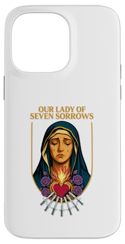 Unserer Lieben Frau von Seven Sorrows, Unbeflecktes Herz, lateinisches Design Hülle für iPhone 14 Pro Max Unserer Lieben Frau von Seven Sorrows, Unbeflecktes Herz, lateinisches Design Hülle für iPhone 14 Pro Max von Modern Day Catholic Designs