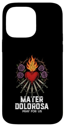 Unserer Lieben Frau von Seven Sorrows, Unbeflecktes Herz, lateinisches Design Hülle für iPhone 14 Pro Max Unserer Lieben Frau von Seven Sorrows, Unbeflecktes Herz, lateinisches Design Hülle für iPhone 14 Pro Max von Modern Day Catholic Designs