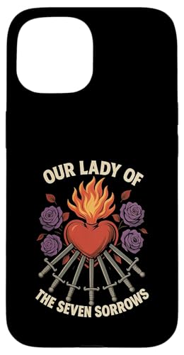 Unserer Lieben Frau von Seven Sorrows, Unbeflecktes Herz, lateinisches Design Hülle für iPhone 15 Unserer Lieben Frau von Seven Sorrows, Unbeflecktes Herz, lateinisches Design Hülle für iPhone 15 von Modern Day Catholic Designs
