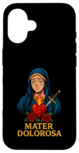 Unserer Lieben Frau von Seven Sorrows, Unbeflecktes Herz, lateinisches Design Hülle für iPhone 16 Unserer Lieben Frau von Seven Sorrows, Unbeflecktes Herz, lateinisches Design Hülle für iPhone 16 von Modern Day Catholic Designs