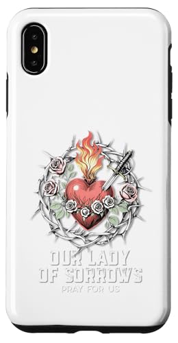 Unserer Lieben Frau von Seven Sorrows, Unbeflecktes Herz, lateinisches Design Hülle für iPhone XS Max Unserer Lieben Frau von Seven Sorrows, Unbeflecktes Herz, lateinisches Design Hülle für iPhone XS Max von Modern Day Catholic Designs