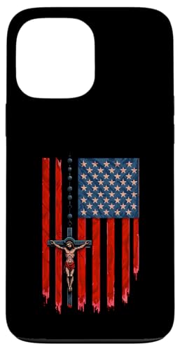 Videospiel Amerikanische Flagge Rosenkranz Katholisch Hülle für iPhone 13 Pro Max Videospiel Amerikanische Flagge Rosenkranz Katholisch Hülle für iPhone 13 Pro Max von Modern Day Catholic Designs