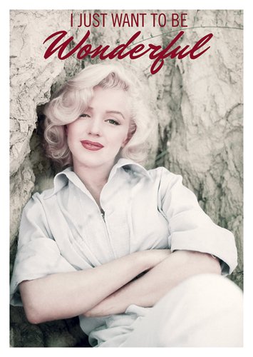 Postkarte A6 +++ LUSTIG von modern times +++ MARILYN MONROE WONDERFUL +++ MODERN TIMES © GREENE, Milton H. / Joshua Greene von Modern Times