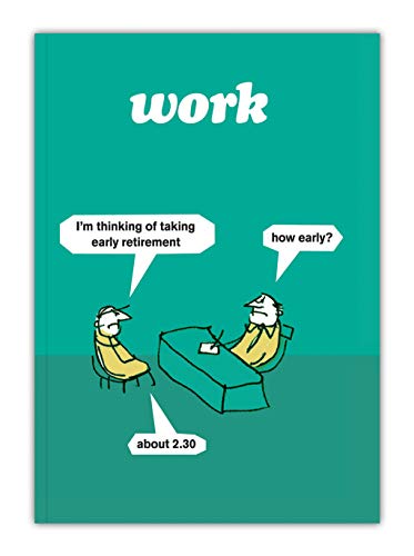 Modern Toss Brainbox Candy Offizielles A5-Notizbuch, lustig, lustig, "Early Retirement", fein liniert, Notizblock Modern Toss Brainbox Candy Offizielles A5-Notizbuch, lustig, lustig, "Early Retirement", fein liniert, Notizblock von Modern Toss