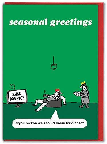 Modern Toss Offizielle lustige Weihnachtskarten – "Downton Abbey", lustige Weihnachtskarten für Freunde, Freunde, Männer, Frauen, Mutter, Vater, verkauft von Brainbox Candy Modern Toss Offizielle lustige Weihnachtskarten – "Downton Abbey", lustige Weihnachtskarten für Freunde, Freunde, Männer, Frauen, Mutter, Vater, verkauft von Brainbox Candy von Modern Toss