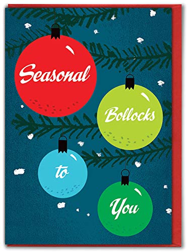 Modern Toss Offizielle unhöfliche Weihnachtskarten – "Seasonal Bollocks-Karte" – lustige Weihnachtskarten für Freunde, Freunde, Männer, Frauen, Mutter, Vater, verkauft von Brainbox Candy Modern Toss Offizielle unhöfliche Weihnachtskarten – "Seasonal Bollocks-Karte" – lustige Weihnachtskarten für Freunde, Freunde, Männer, Frauen, Mutter, Vater, verkauft von Brainbox Candy von Modern Toss
