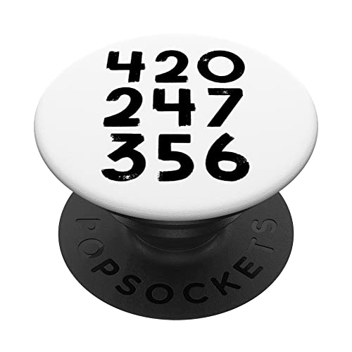 420 247 356 Lustiges Meme Zahlen Design PopSockets mit austauschbarem PopGrip von Moderne Lustige Zitat-kunst-designs
