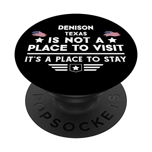 Denison Texas Ort zum Besuchen Bleiben USA City PopSockets mit austauschbarem PopGrip Denison Texas Ort zum Besuchen Bleiben USA City PopSockets mit austauschbarem PopGrip von Moderne Staat Stadt USA Design