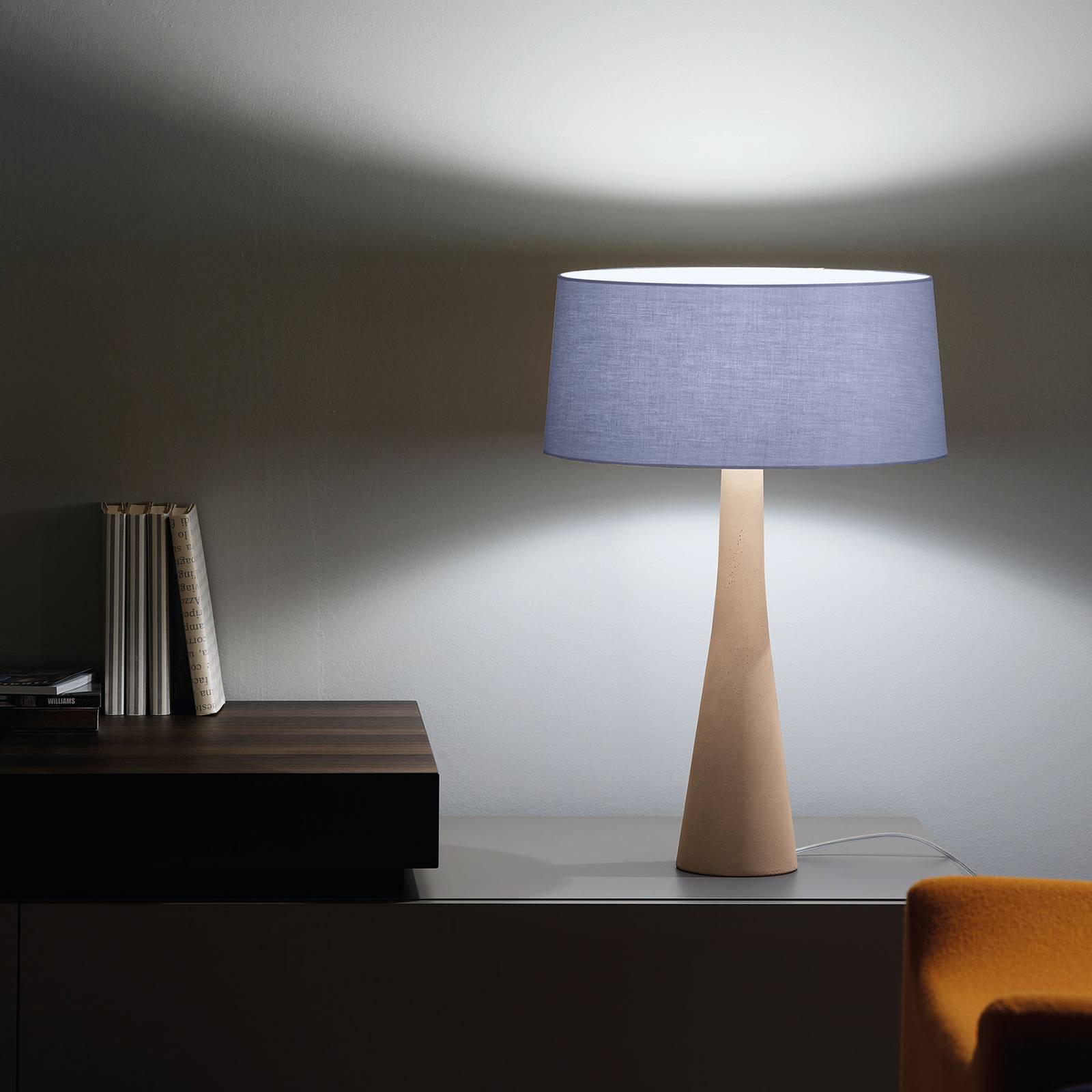 Modo Luce Aura Tischleuchte beige/blau von Modo Luce