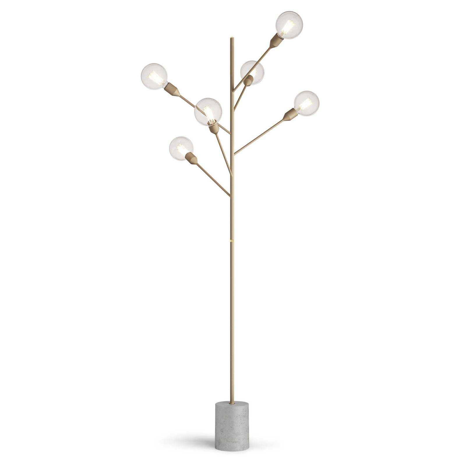 Modo Luce Baobab Stehlampe sechsflammig matt gold von Modo Luce