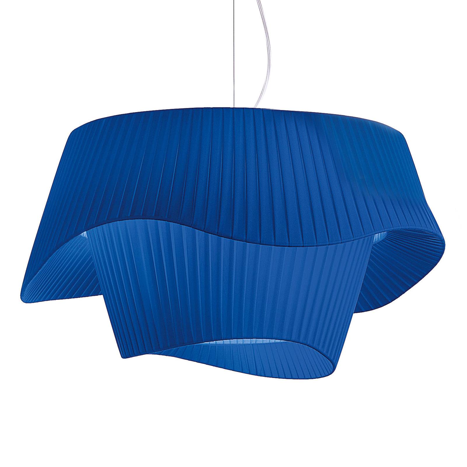 Modo Luce Cocó Textil-Hängeleuchte Ø 80 cm blau von Modo Luce