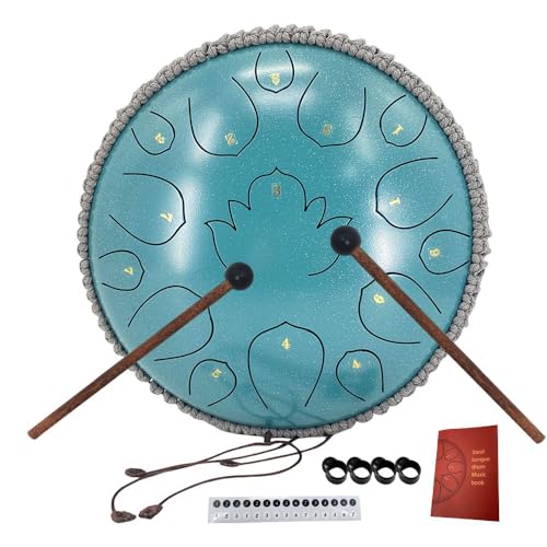 ModouString Steel Tongue Drum for Kids, 6 Inch 8 Notes Rain Drum for Outside with Music Book, Drum Mallets Meditation Rain Chime, Musical Instruments for Family, Friends ModouString Steel Tongue Drum for Kids, 6 Inch 8 Notes Rain Drum for Outside with Music Book, Drum Mallets Meditation Rain Chime, Musical Instruments for Family, Friends von ModouString