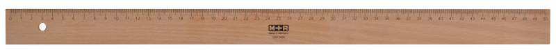 M+R Lineal Holz 50cm Buche Metalleinlage 1 Stück von Möbius+Ruppert
