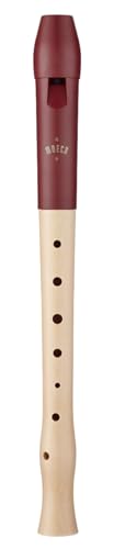 Moeck Blockflöte Flauto 1 Plus 1020 Ahorn, Kopf aus Kunststoff/rot von Moeck